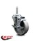 Service Caster 4 Inch Semi Steel Wheel Swivel 34 Inch Threaded Stem Caster with Brake SCC SCC-TS20S414-SSS-TLB-34212 - alternate 3